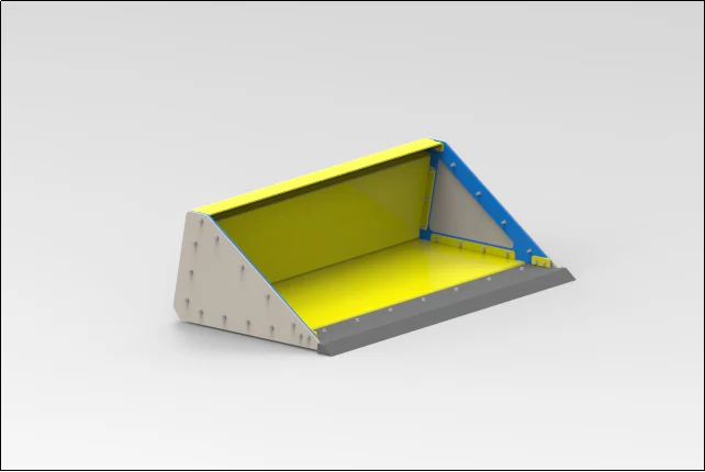 Bolted Front Loader Bucket Design & Manufacturing Documentation - Project Image 1