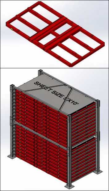 5 × 10 Sheet Storage Rack Design & Fabrication Support - Project Image 3